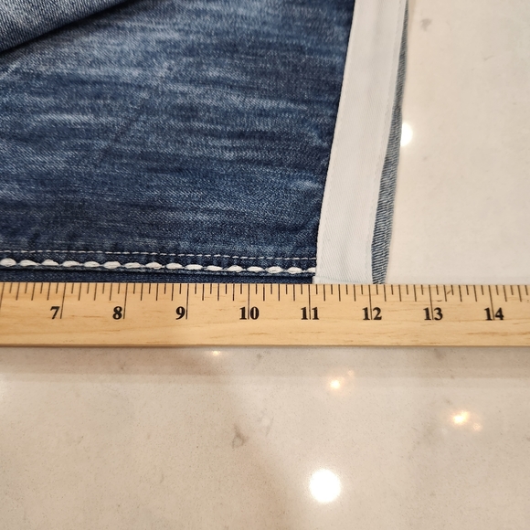 Vintage - Koman - Denim Shorts - Blue - White Stitching - Mens Size 34 -… - Picture 12 of 13